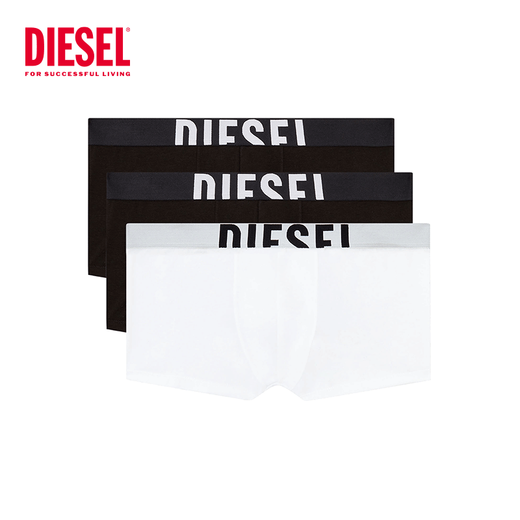 迪赛（DIESEL）男士平角内裤3件装4款舒适透气内裤A175800HJBWE4877官方旗舰 【三件装】A175800HJBWE7222 M