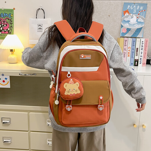 Rucksack für Frauen 2025 Neue koreanische Modeschule School Schoolbag für Frauen Junior High School Schülern Grundschüler Campus Rucksack Black TJ932