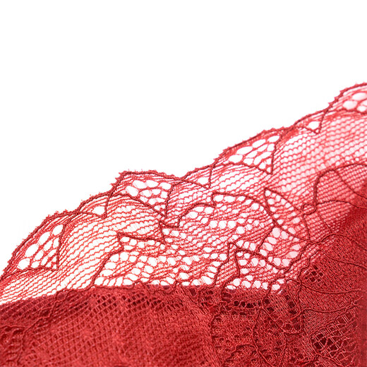 Ordifen [Offre spéciale de compensation] Sous-vêtements pour les femmes sans anneaux en acier, soutien-gorge en dentelle respirant, petits seins rassemblés et récupérer la tasse de poitrines secondaires, Rose Dark Rose XB1502 75A