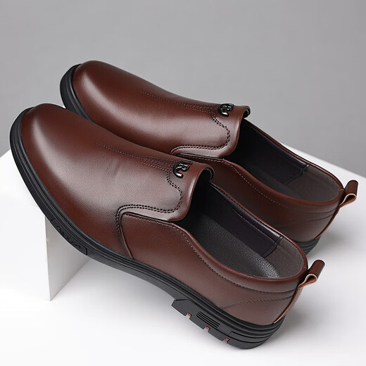 Zapatos de cuero para hombres de tamaño especial, pies pequeños, talla 36 48 mocasines, un pie, zapatos casuales de negocios, además de zapatos de algodón de terciopelo, zapatos de cuero 6626 negro de cuatro estaciones 36