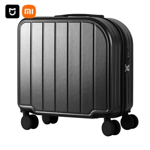 小米（MI）小型行李箱女18寸轻便登机箱万向静音轮旅行箱16寸儿童密码箱皮箱 701鲜奶白 18寸登机箱