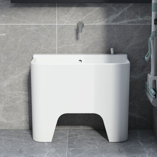 Pupan Apartamento pequeño de alto altura 50 cm Balcón de mueca de lavado de 50 cm Balcón Cerámico de gran tamaño de gran tamaño se puede conectar a 13533* Ancho 27* Altura 40 grifo montado en la pared