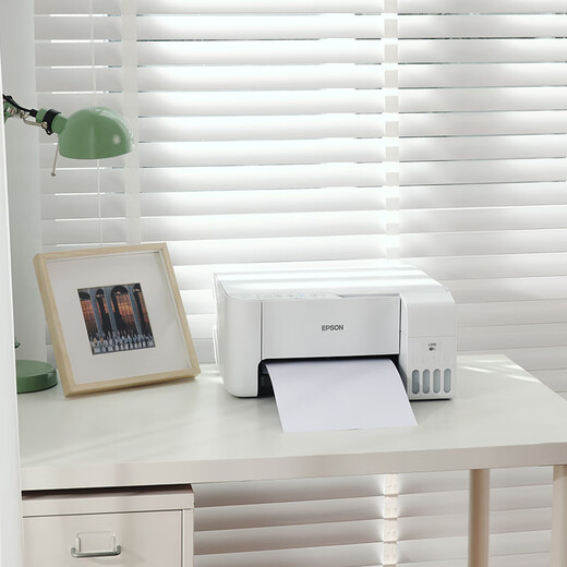 Epson (EPSON) color printer home small L3251/3253/3256/3258 student photo mobile office A4 home copy scanning inkjet ink warehouse all-in-one machine Unpacked use does not support returns Teacher L325 white (no official standard comes with a set of ink
