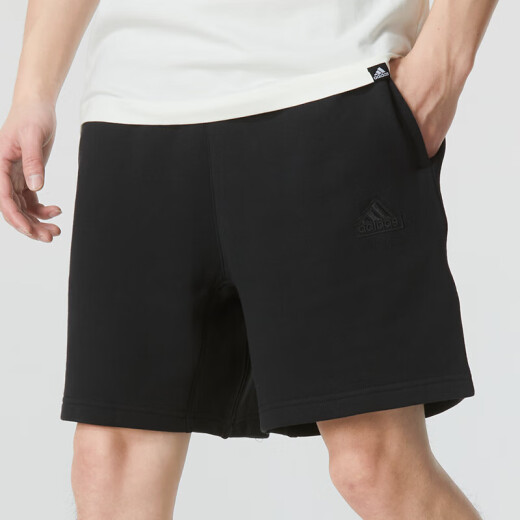 阿迪达斯 （adidas）棉质短裤男夏季运动裤宽松透气针织休闲五分裤IC9756 IC9756 S 120-135斤