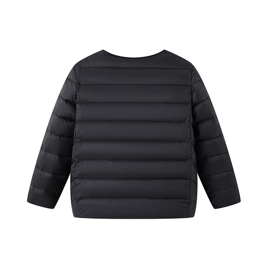 Bosideng (BOSIDENG) 25 new thin down jacket for men and women and children 5A antibacterial 90 velvet round neck inner liner warm jacket Black 8056 stocking up big 165 /84A about 155-165cm 54kg
