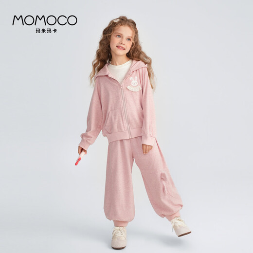 
Mamimaca MOMOCO Children's Set Girls Autumn Clothing Children's Sportswear Sweatshirt Sweatshirt Sweater Sweater Sweater Sweater Sweater Pink 105
