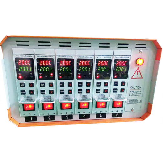 Hot runner temperature control box large plug-in temperature control intelligent anti-burn temperature control card mold line controller temperature control instrument table JCD intelligent anti-burn temperature control box six sets