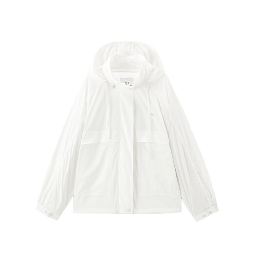 
Peacebird [same style in the mall] Women's shoulder-drop silhouette popular short jacket 2025 new A3BBF3P04 Champagne White L 165