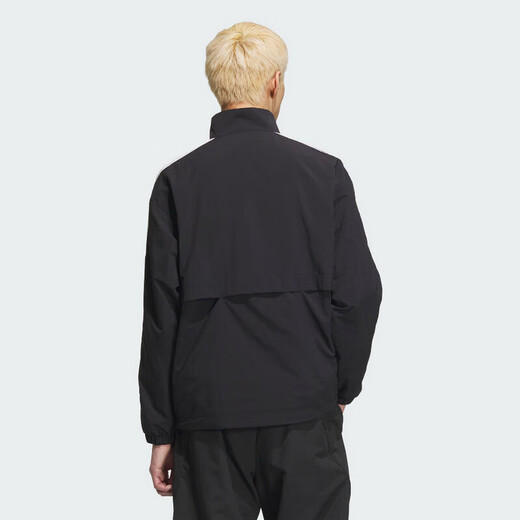 阿迪达斯男子插肩袖运动休闲宽松夹克 KC3892 黑色【门店正品，假一罚十】 XS