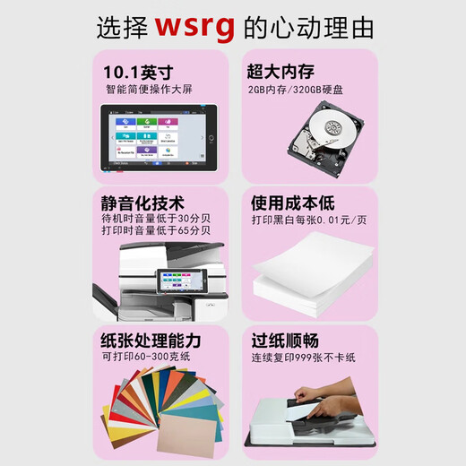 Wanshi Rongguang C2503 6055 5503 6004 black and white remanufactured printer 6054 commercial all-in-one large a3 color a4 digital laser office dedicated multi-function copier, two paper box model (send workbench + high cover document feeder) color C2503 25 pages/minute for 10 people office