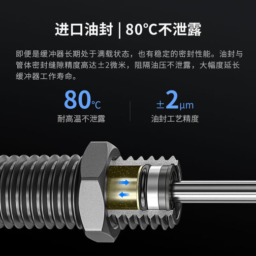 Xiaocai J8 Cylindre Ad Speed Stabilizer Amortisseur Agrueur d'amortisseur Shannaais TwaC Hydraulic Pression Buffer optique réglable AD14101 AD1410 AD1410 réglable AD1410 réglable