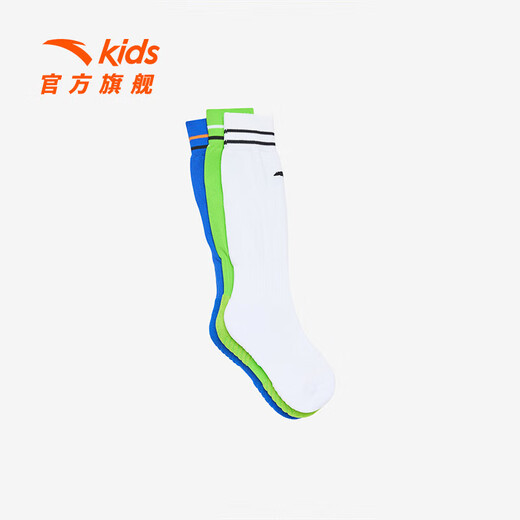 ANTAZI Boys Sports 2025 Winter Breathable Anti-odor Trendy High Socks Blue-3 9-12 years old (L)