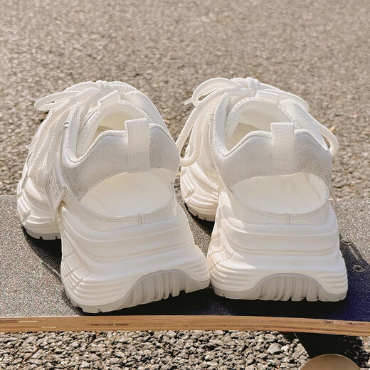 
UK Next Kiss daddy shoes for women in summer breathable 2025 casual mesh shoes thick-soled sandals sneakers 9905-3 beige 35