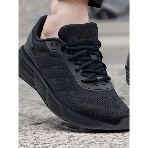 阿迪达斯 （adidas）跑步鞋男夏季新款黑色运动鞋缓震耐磨低帮慢跑男鞋JP6189 JP6189 39