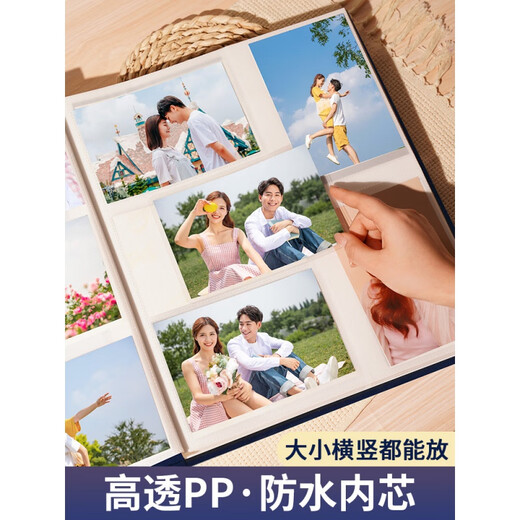 Shantoulin Village Großkapazität Paar Album Diese Familie 6 Zoll 5-Zoll-Reise gemischt Foto Insert Kinderlagersammlung Memorial Album Sehnsucht nach Leben gemischt 567810 Zoll 694 Standard/Kunststoff