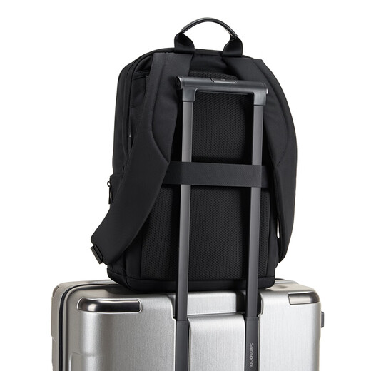 新秀丽（Samsonite）新款男士简约商务双肩包出差通勤高端背包16英寸电脑包高颜值NV6 黑色 16英寸