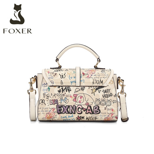 Sac pour femmes Golden Fox (Foxer) Bag féminin de grande capacité Graffiti Sac à bandoulière sac à main sac à main