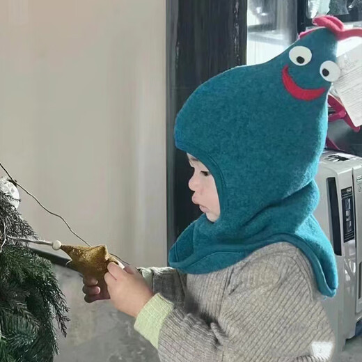 Infant and toddler rooster-shaped hat, soft and skin-friendly, 2024 Danish autumn and winter new style, warm headband cap for male and female babies, red, one size fits all, 0-3 years old, one size fits all, 48cm-52cm (0-3 years old)