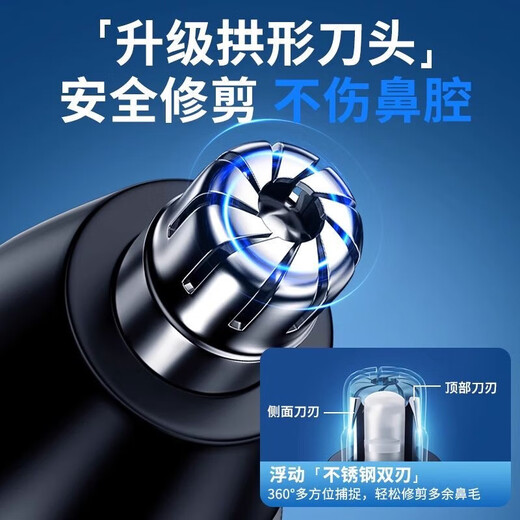 Manual scissors nose hair trimmer