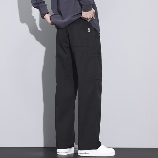 
Official flagship store 2025 spring and summer new men's casual trousers work pants straight loose wide-leg pants Filaz9856 light gray FN M
