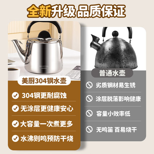 Maxcook kettle Thickened 304 stainless steel 5-liter Chinese sounding gas induction cooker universal MCH9224