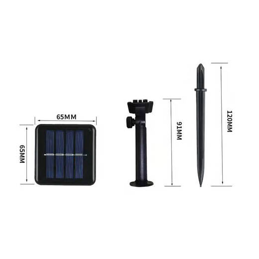 Solar Copper Wire Light Lawn Light Christmas Light Shell 65*65 80*80 LED String Light Shell Controller Complete Set For Large Quantities Contact Sales