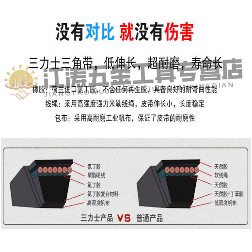XMSJ三角带C型1118到C4300皮带/1626C1651C1676C1700耐磨传动带 三力士C3886