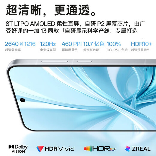 OnePlus 13T New 5G Mobile Phone Snapdragon 8 Extreme Edition Glacier Battery Super Performance Small Straight Screen OPPO Morning Mist Gray丨16GB+256GB Official Standard Configuration