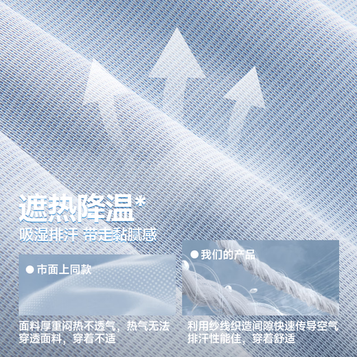 MINISO sun protection clothing men's summer ice silk cool outdoor fishing clothing upf200+ high power sun protection clothing ice mist blue L