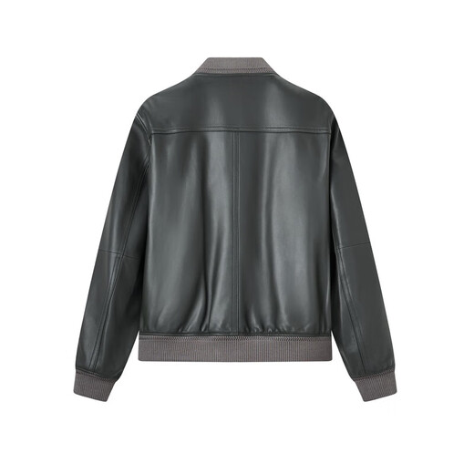 Same style as Jiumuwang Shopping Mall, business leather coat, men's autumn and winter sheepskin coat, luxury quality coat, military green + slim version + JN1C-42817 S 165/88A(46)