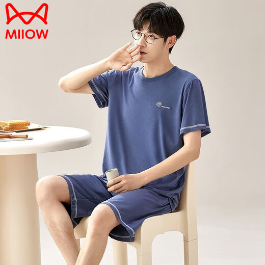Catman (Miiow) Pajamas para hombres Summer 2025 Nuevo suelto y pantalones cortos para pantalones cortos de ropa exterior Traje de ropa casual para mujeres 6624 XL