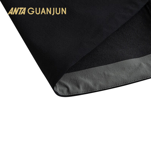 ANTA Lingfeng Champion Water-Repellent Soft Shell Men's Stand Collar Business Jacket Executive Jacket 152530623 Basic Black-3 L (Male 175)