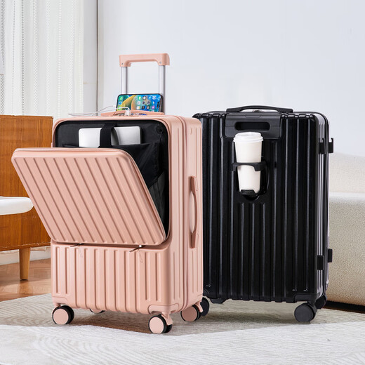 Xiaomi YouPin Hochwertiges Anti-Fall-Trolley-Fall 24-Zoll-Passwort Koffer Männer und Frauen Reisen Reisefall Prestige Black 9201 20 Zoll