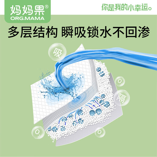 Fruit maman (org.mama) bébé urine septum cadré disposition coussin nouveau-né couches nouveau-nés draps de lit imperméable pad urine modèle de mise à niveau d'urine de bébé [20 comprimés] 35 * 45cm