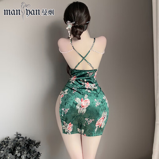 曼烟免脱开裆连身袜丝袜女性感诱惑透视情趣黑丝可撕JK制服  均码【80 秘书服【包臀裙+T裤】漆皮拼接包臀旗袍9737