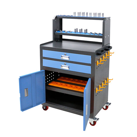 Shantou Lincun CNC machining center workbench CNC tool cart management cabinet tool cart BT30BT40BT50HSK tool handle rack M2-1 double-drawing tool cabinet