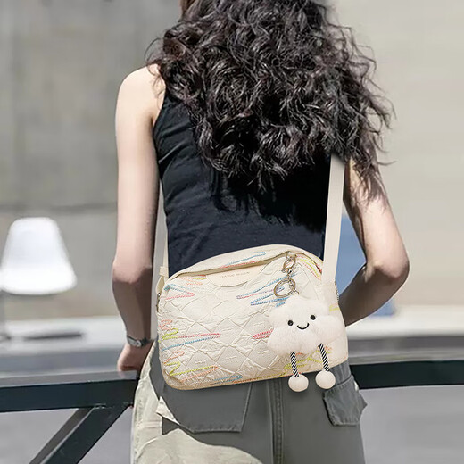 
Love Sea Bag Women's Bag Canvas Bag Crossbody Bag Large Capacity Light Luxury Brand Birthday Gift High-end Sense Gifts for Girlfriend and Wife