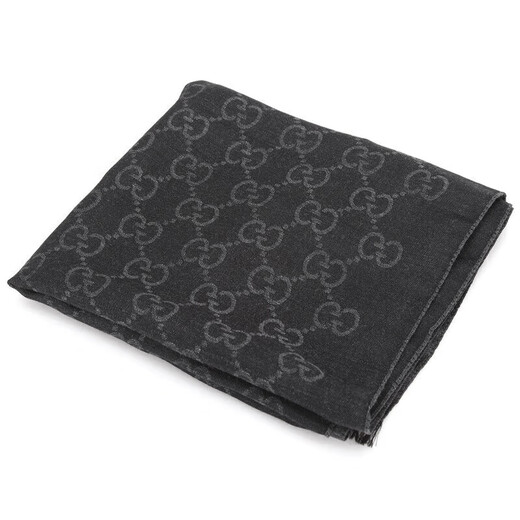 Gucci (Gucci) Летние новые пары из тонкой шерсти Silk Silk Silk Scepl Scard 165904 3G646 Подарок 1100 Black Black