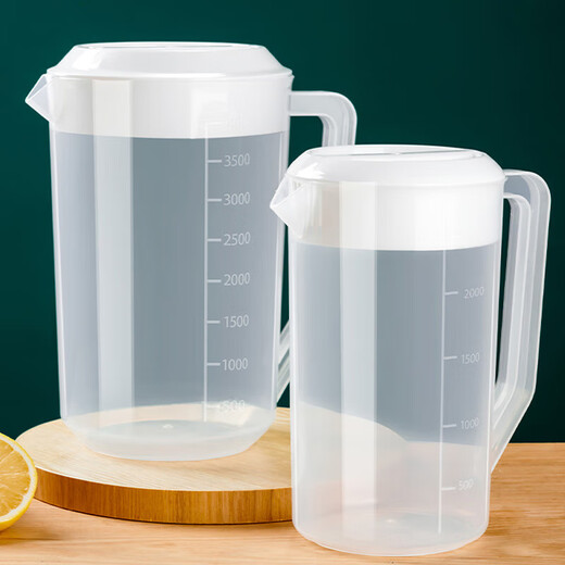 Shangce plastic cold kettle large capacity with graduated measuring cup household cool boiled water lemonade teapot cold kettle cold kettle 5000ml