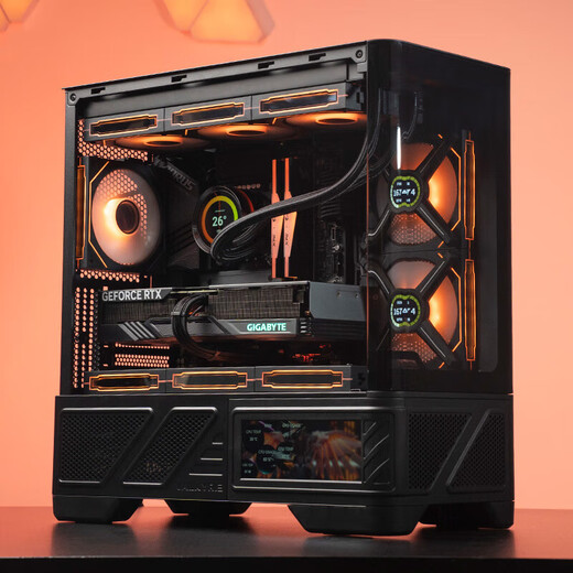 GIGABYTE AMD Ryzen 7 7800X3D/9800X3D desktop assembly computer host without graphics card option with RTX5070Ti/5080 game water-cooled sea view room secondary screen complete machine 2 R5 9600X丨32G丨1TB丨Mainstream
