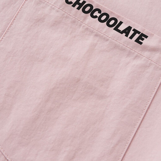 CHOCOOLATE it women's pure cotton trendy brand pink lapel long-sleeved shirt women's autumn and winter loose shirt women's top 2025 new pink (with scarf) S