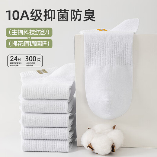 Catman 6 pairs of men's socks, pure cotton 100% summer thin invisible socks shallow mouth low cut anti-odor boat socks