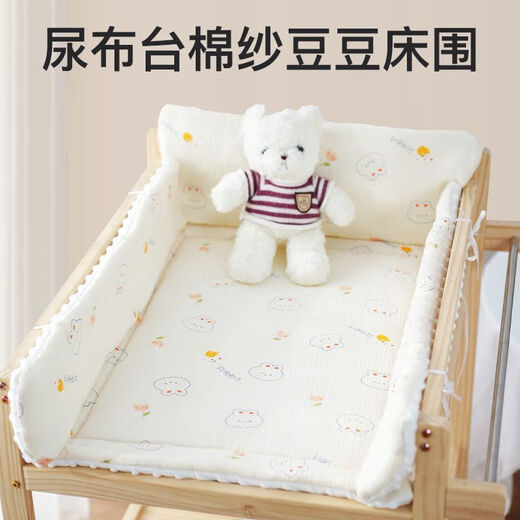 Diaper table mat, autumn and winter baby mattress, winter newborn diaper changing care table, soft padded cotton pad set, nursing pad, garden bunny (single cotton pad, not including changing table), one piece customized consultation customer service