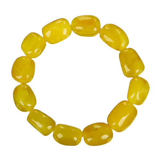 OUCERNY beeswax bracelet, one thing, one certificate, one picture, unique product, natural amber non-optimized, random and dense chicken oil yellow bracelet, natural and unique product, one thing, one certificate, 30.15g