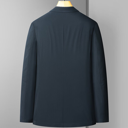 九牧王（JOEONE）春夏季薄款西服外套弹力透气休闲西装抗皱免烫商务高端上衣 2511藏青 M 170/100-120斤
