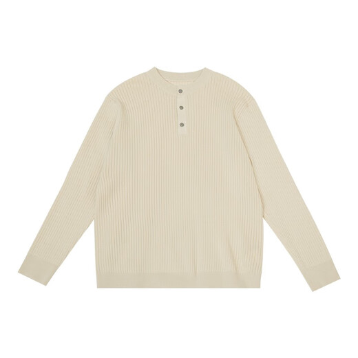 KARESINO autumn and winter high-end business Henry collar sweater slim casual all-match round neck sweater men's base shirt vegetable green M