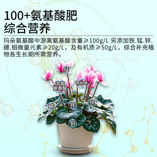 Kanamadu Amino Acid Water-Soluble Fertilizer for Flowers and Green Plants, Succulent Roots, Strong Roots, Leaves and Flowers, Foliar Fertilizer for Household Use to Give Back to Fans, Buy 2 Get 1 Free and Get 3 Bottles