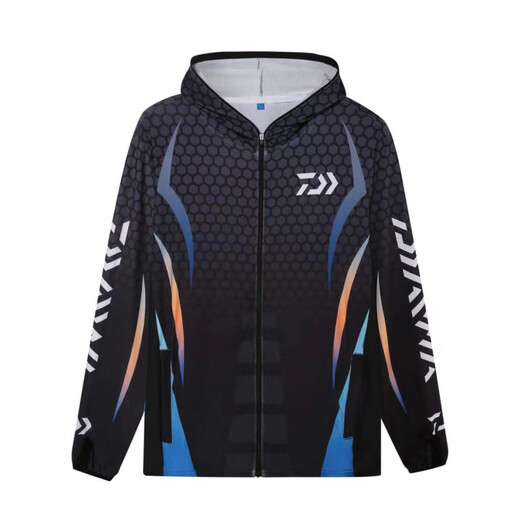 Dayiwa Ice Silk Sun Protection Clothing Breathable Sun Protection Fishing Clothing Anti-mosquito Luaji Fishing Sun Protection Clothing Upf50+ Platinum. Sun Protection Clothing XL (140-160Jin Jin equals 0.5kg)