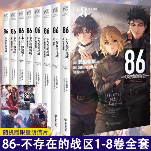 Updated to Volume 10, 86, Non-existent Regions Volume 1-10, Light Novels, Little Story continues out of context 9, Valkyrie has arrived 8, Smoke on the Water, Ep.7, Misty, Non-existent War Zone 12345,689, War Zone Anli, Kotoku 86-Not-existent War Zone Simplified Chinese Version, Kadokawa Animation 86, No 8