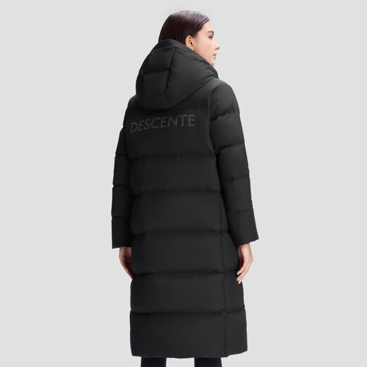 DESCENTE WOMEN S SKI STYLE series women's waterproof long goose down jacket BK-black M (165/84A)